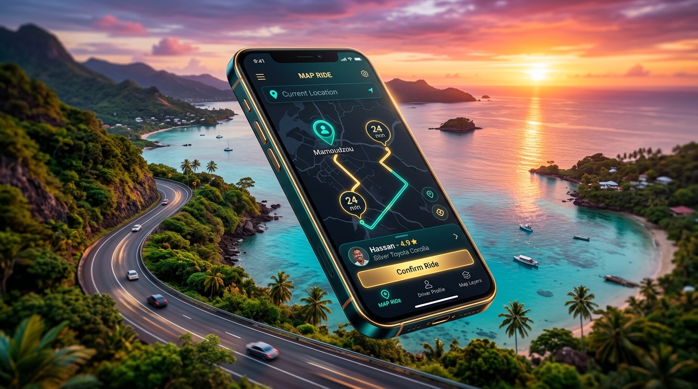 Msafara Salama App sur Smartphone à Mayotte